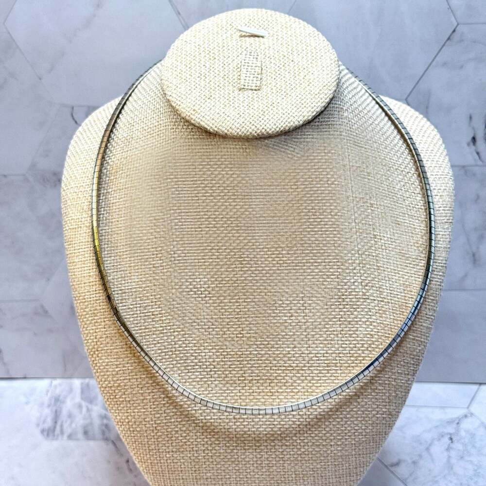 Vtg 925 Sterling Silver Herringbone Flat Snake Chain Necklace 18" 7mm 23g Mexico